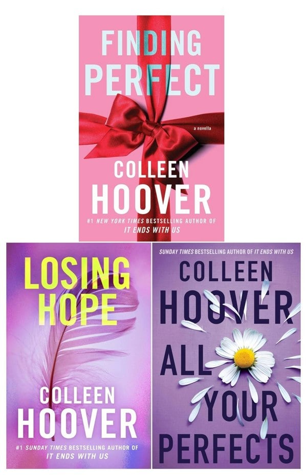 Hopeless Series By Colleen Hoover 3 Book Set Losing Hope, Finding Perfect, All Your Perfect