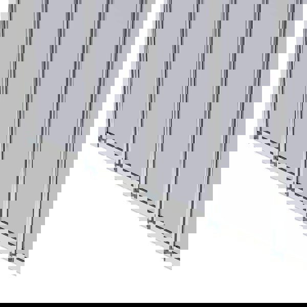 Living and Home 5-Fold Grey Glass Shower Screen