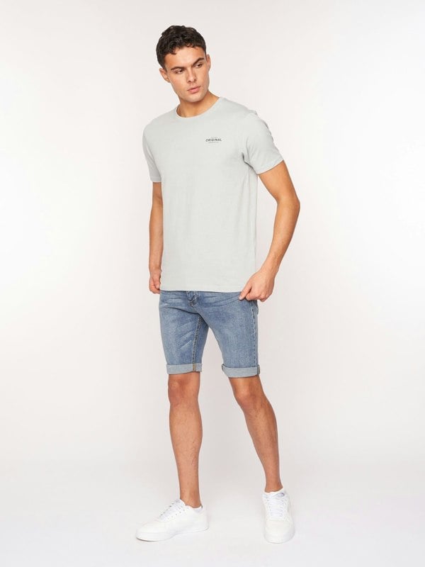 Crosshatch Reestier Denim Shorts Light Wash