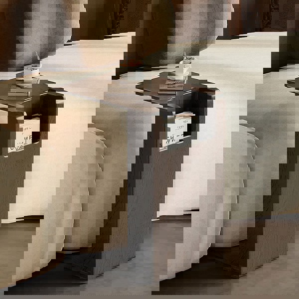 Rodge Side Table with Book Storage, Wood-Rit Concept-Rit Concept