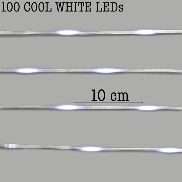 10m 100 LED String Lights with 8 Modes, Auto Timer and Indoor-Outdoor Use image 3