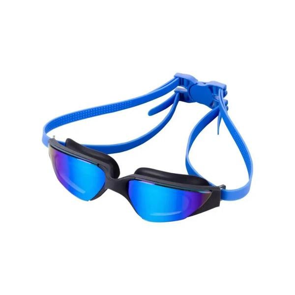 Fashy Splash II Mirrored adult swim goggles in blue and black