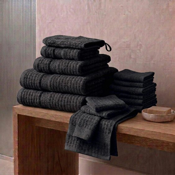Vision V510 - 12 Piece 100% Cotton Towel Bundle