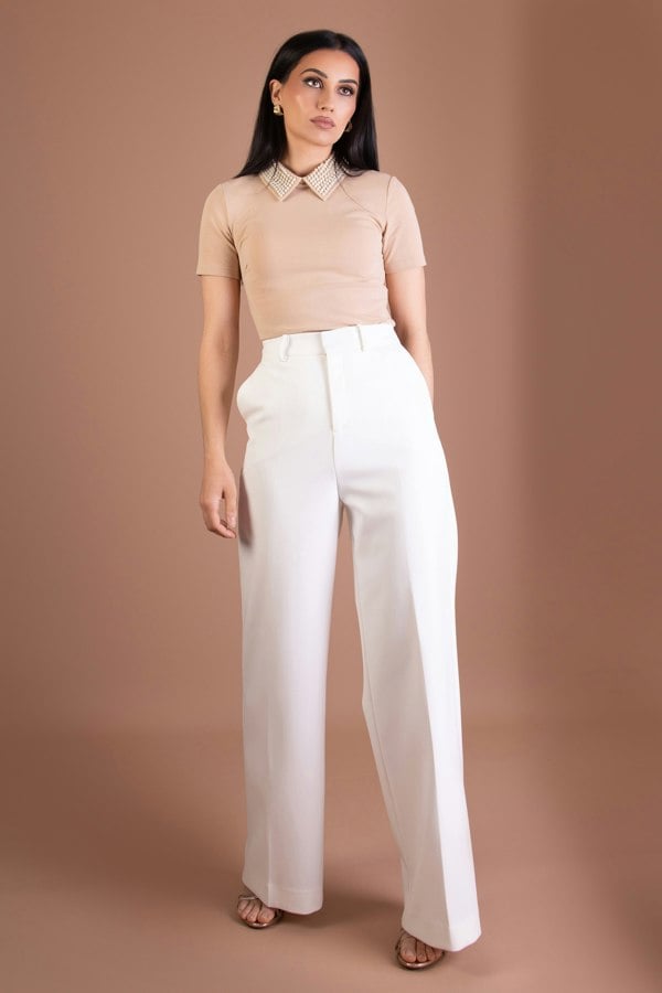 BALOU WOMENS WIDE LEG TROUSERS