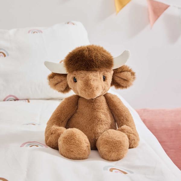 Charlie Bears Henry Highland Cow Oatmeal Brown M