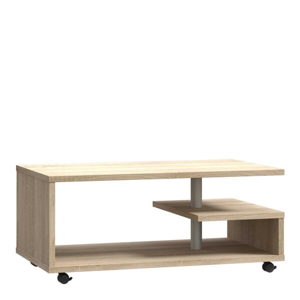 Wyld Haus Lincoln Sonoma Wood Coffee Table Open Shelf
