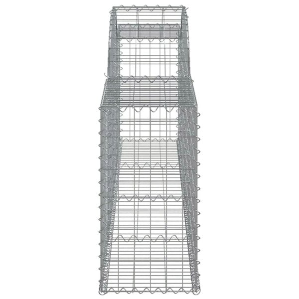 Berkfield Arched Gabion Basket 300x30x60/80 cm Galvanised Iron