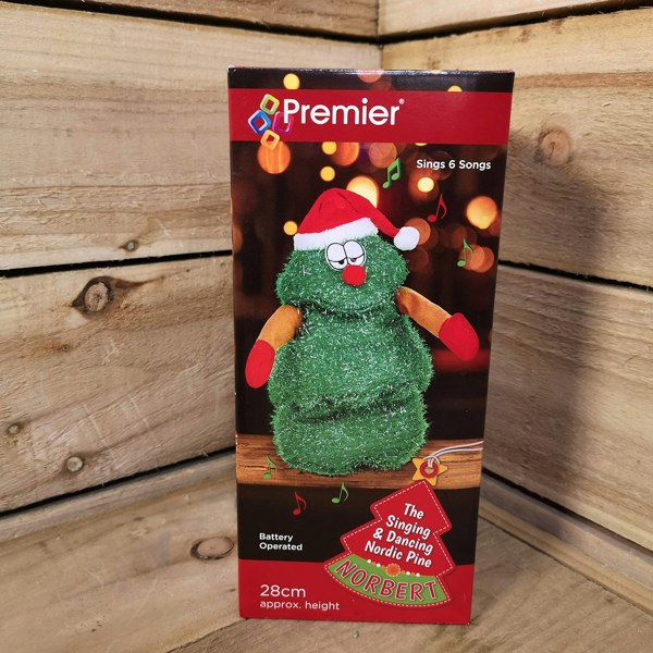Samuel Alexander 28cm Premier Animated Singing Dancing Norbert Christmas Tree Musical Decoration