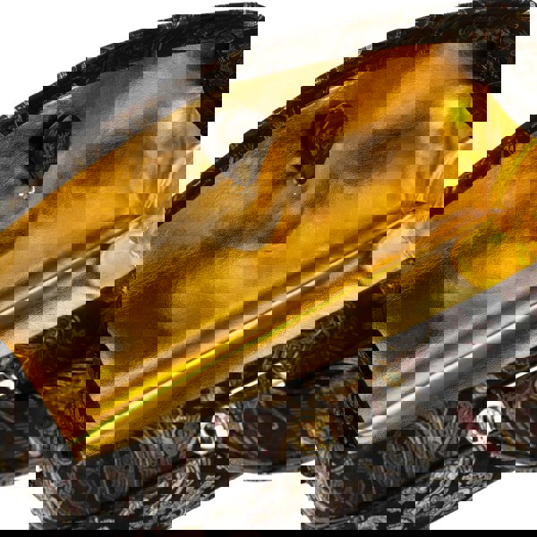 Embassy London Gazelle - Black & Gold & Burgundy - Women’s patent leather top handle & crossbody bag