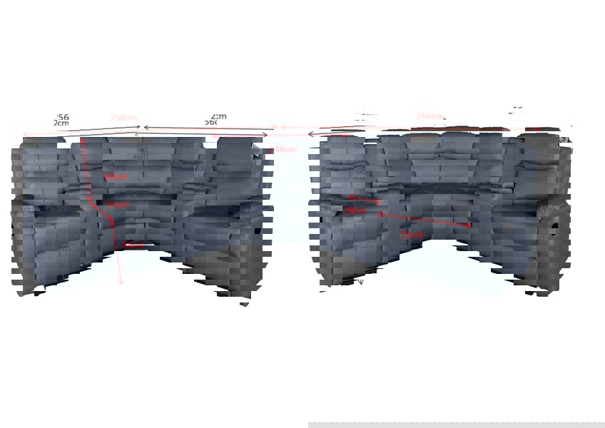 DS Living Ravello Recline 5 Seater in Grey or Cream