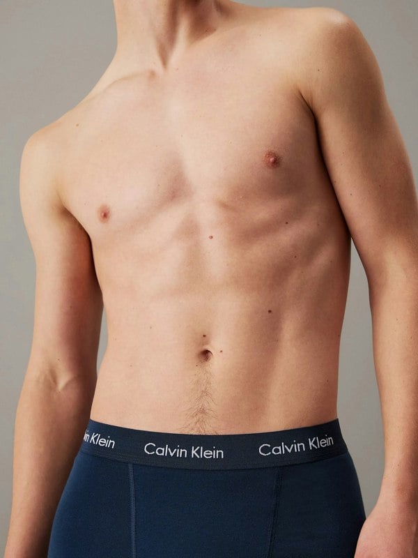 Calvin Klein COTTON STRETCH Mens 3 Pack Trunks Multicoloured