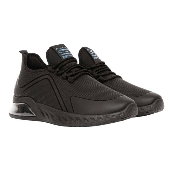Crosshatch Mens Clarington Trainers - Black/Blue