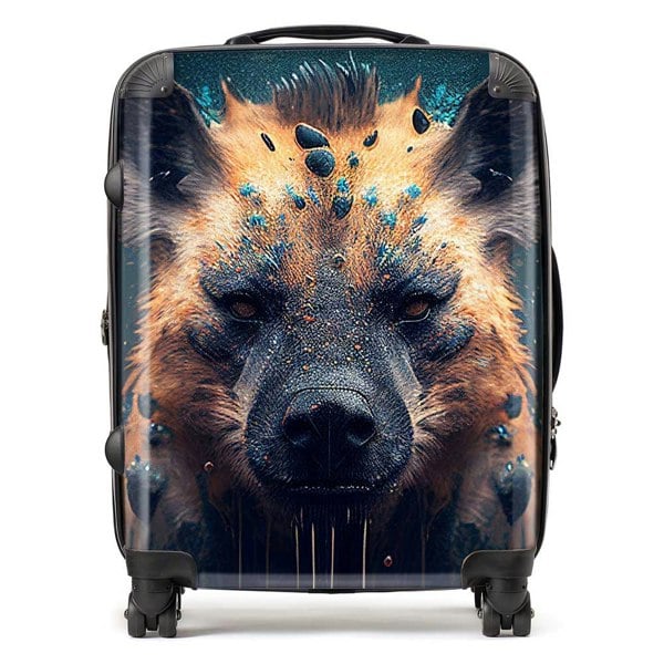 Warren Reed Hyena Face Splashart Dark Background Suitcase