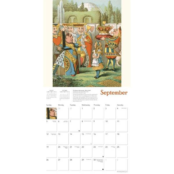 Alice in Wonderland Calendar 2027, Wall Calendars, Month To View, History & Literature, Gift