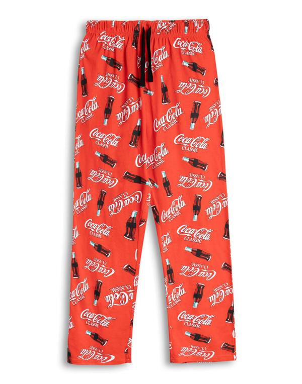 Coca Cola Mens Red Logo Lounge Pants