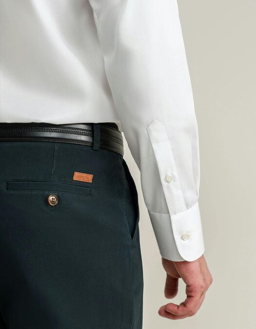 Men's Easy Care White Twill Shirt