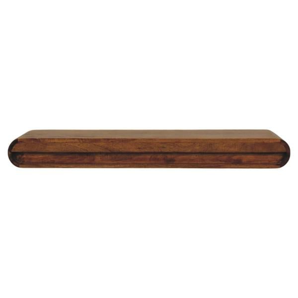 Artisan Furniture Solid Wood Solis Wall-Mounted Console, 3 Drawers, Brown
