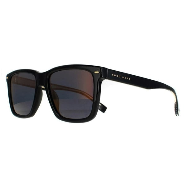 Hugo Boss Sunglasses BOSS 1317/S 807 K1 Black Brown Gold Mirrored
