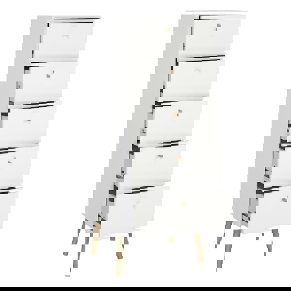 Furniture To Go Cumbria Chest 5 Drawers White