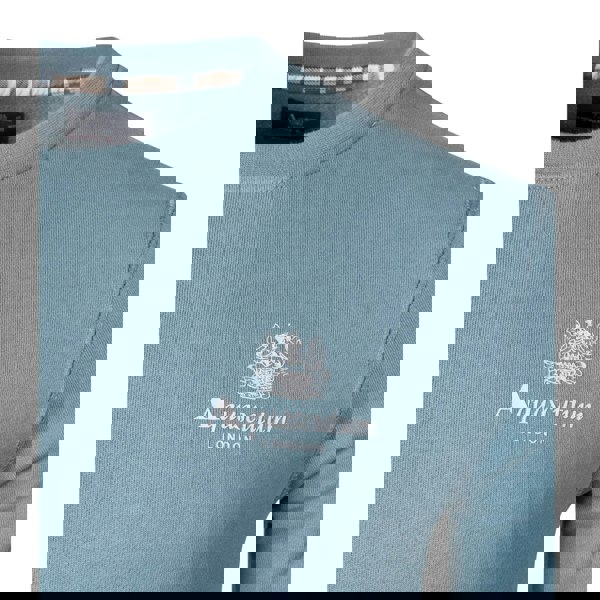 Aquascutum ACTIVE SMALL LOGO CREW FW23 SW006 18 Blue Jumper Mens S