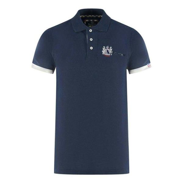 Aquascutum Unisex Adult London Aldis Polo Shirt - Navy - 