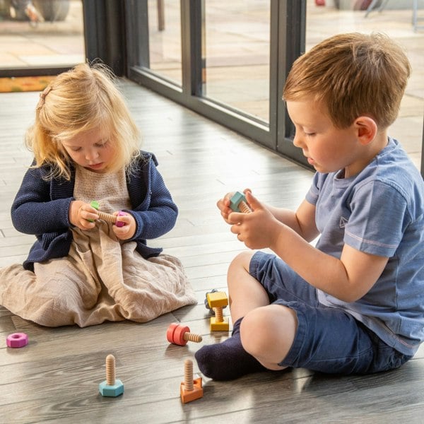 tickit Rainbow Wooden Nuts & Bolts