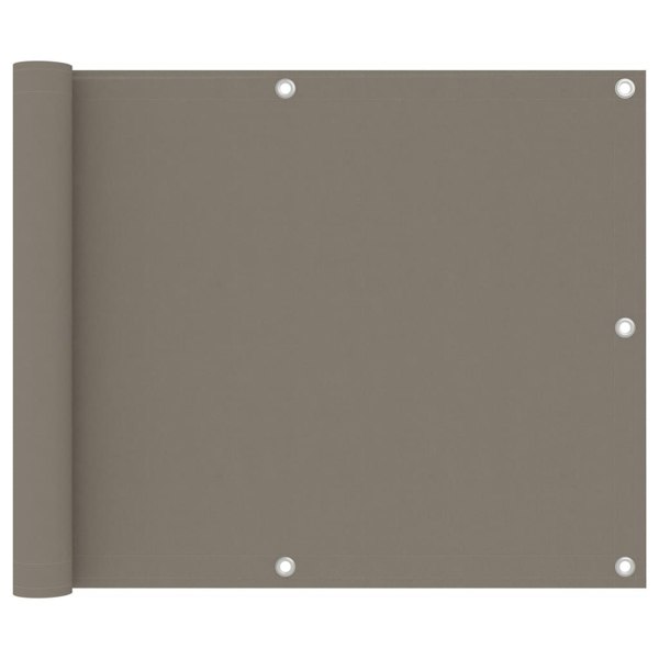 Berkfield Balcony Screen Taupe 75x300 cm Oxford Fabric