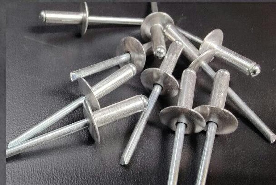 Fixaball 3.2mm Pop Blind Rivets Large Flange Aluminium