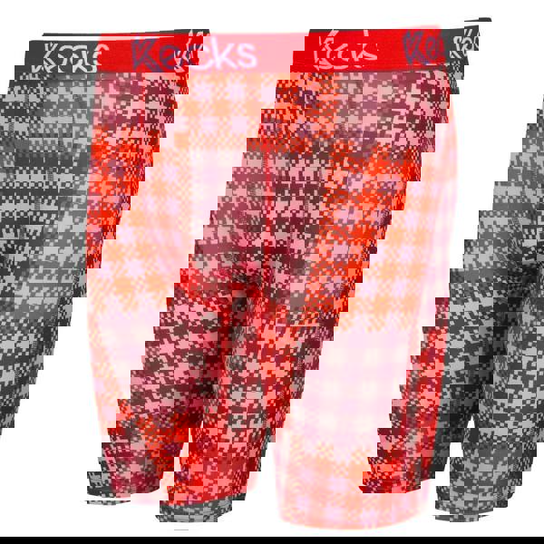 Kecks Cherry Plaid Mens Boxer Shorts