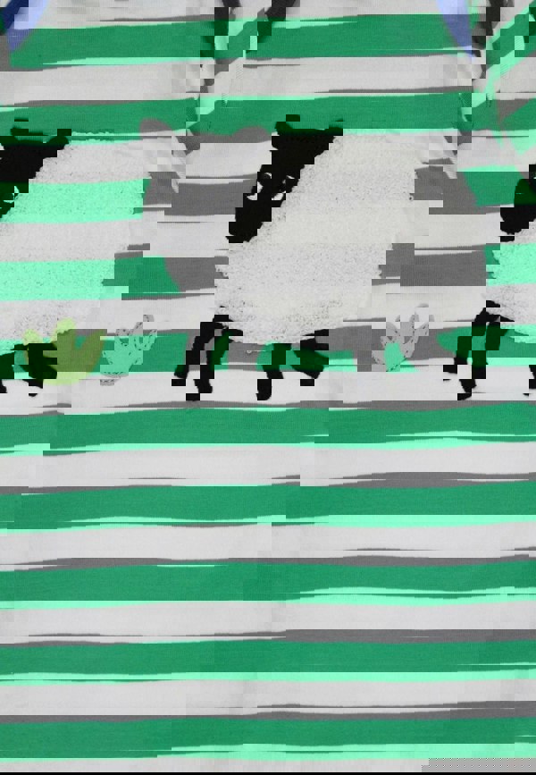 Organic Hillside Sheep Applique Sleepsuit - Toby Tiger