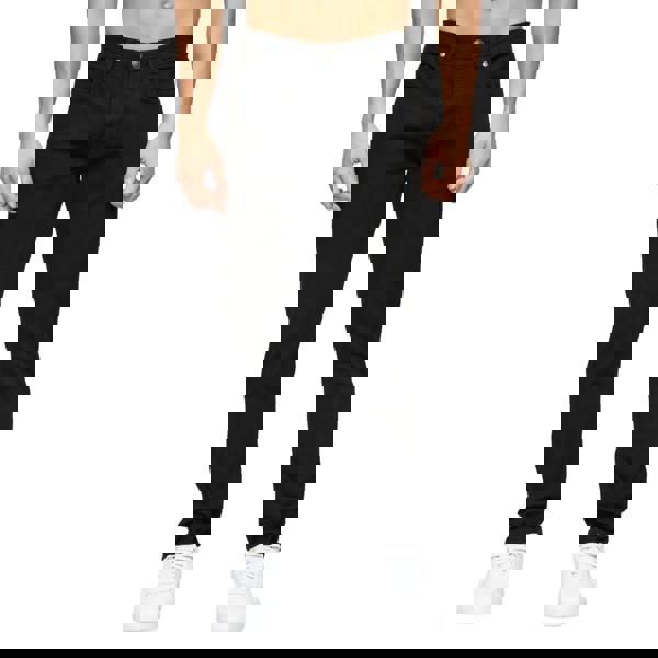 Crosshatch Mens Buraca Denim Slim Jeans - Black