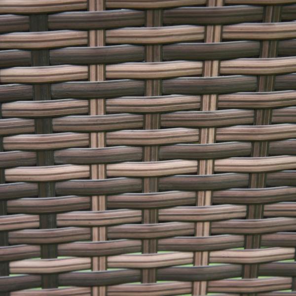 Brown rattan weave pattern close-up with tight crosshatched texture