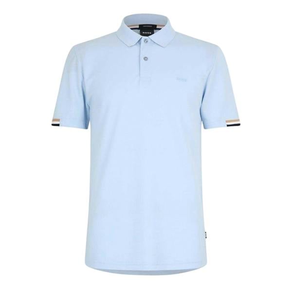 Boss Mens Parlay 147 Polo Shirt - Light Blue - 