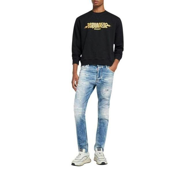 DSquared2 Unisex Adult Macho Logo Sweatshirt - Black