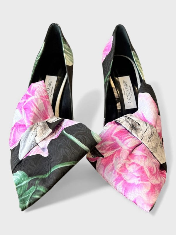 Off-White x Jimmy Choo Mary Bow Pump Floral Multi
