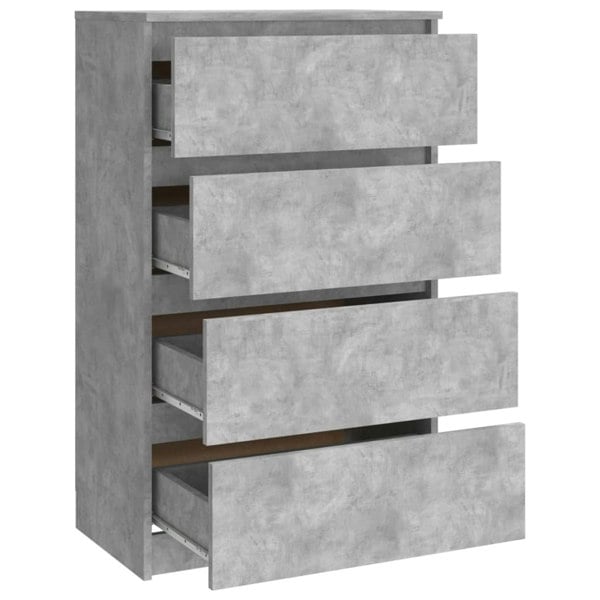 Berkfield Sideboard Concrete Grey 60x35x98.5 cm Engineered Wood