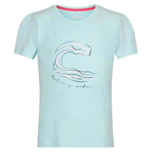 Regatta Kids Bosley VII Wave T-Shirt - Bleached Aqua