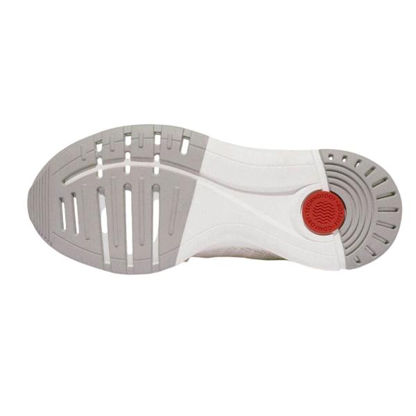 Fit Flop Womens/Ladies FFX Knitted Trainers - White/Grey - 
