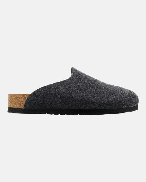 Birkenstock Amsterdam Wrapped Dip Felt Womens Slippers - Anthracite