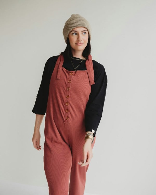 Erin Red Dungarees - image 1