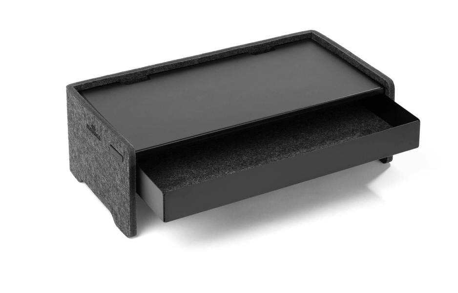 Durable Felt Lined Metal Drawer for Monitor Riser Stand | 47 x 22 cm