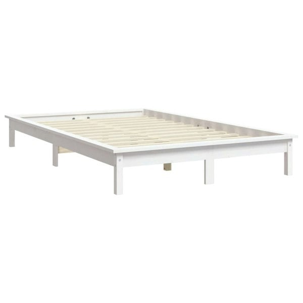 Berkfield Bed Frame White 120x200 cm Solid Wood Pine