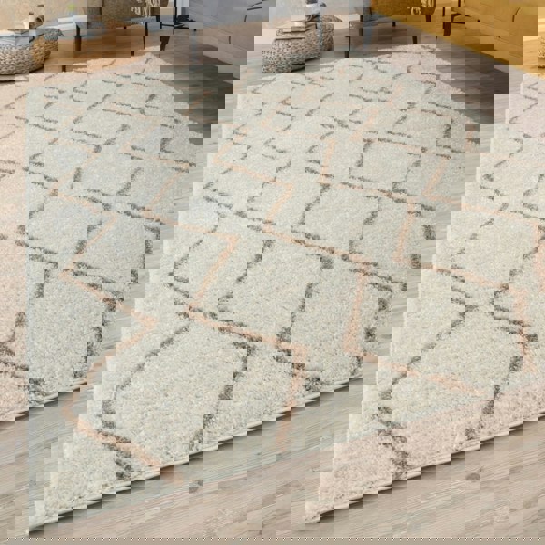 Ivory Beige colours Moroccan rug High Quality Suitable for Floor heating