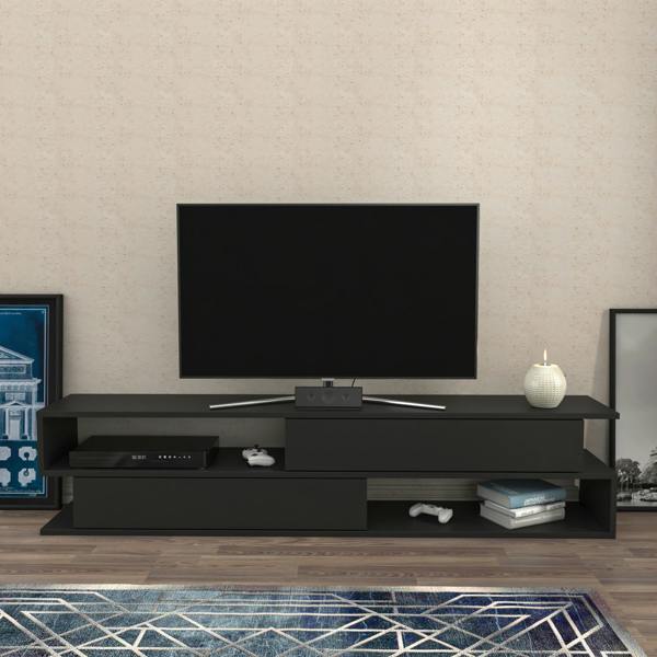 Decorotika Cortez Modern Tv Stand Tv Unit TV Cabinet for Tv's up to 72"