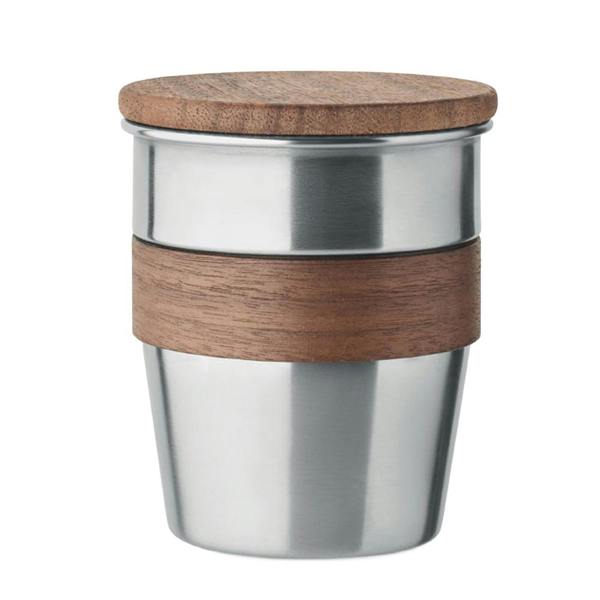 MidOcean Walnut 350ml Tumbler - Matt Silver - 