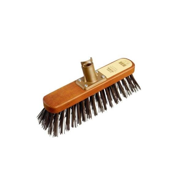 Groundsman Stiff PVC Broom Head - Brown