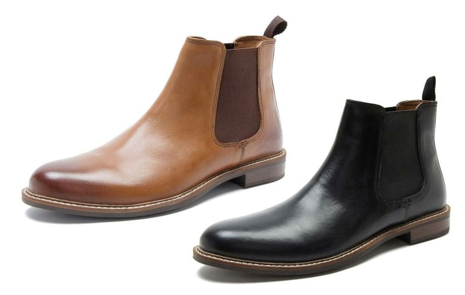 Thomas Crick Red Tape Crick Bateman Pull on Chelsea Mens Leather Boots