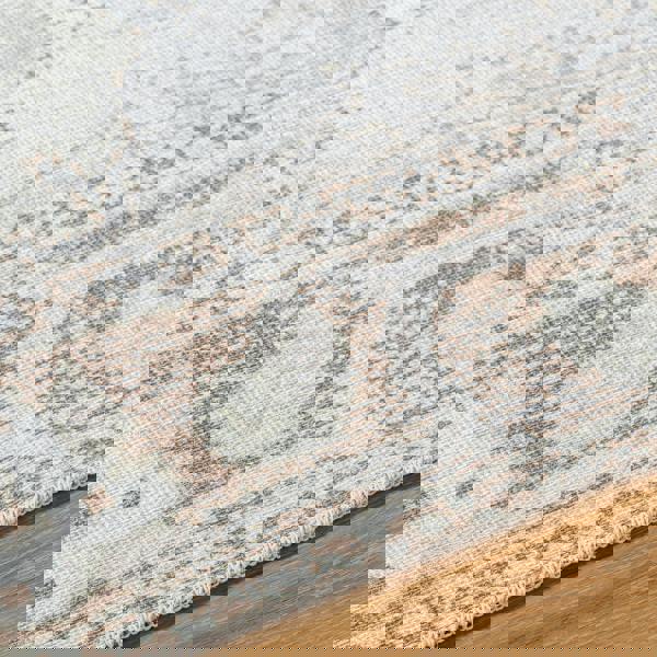 Livabliss Our Pnw Home Rainier-Washable Grey Brown Green Traditional Vintage Boho Rug