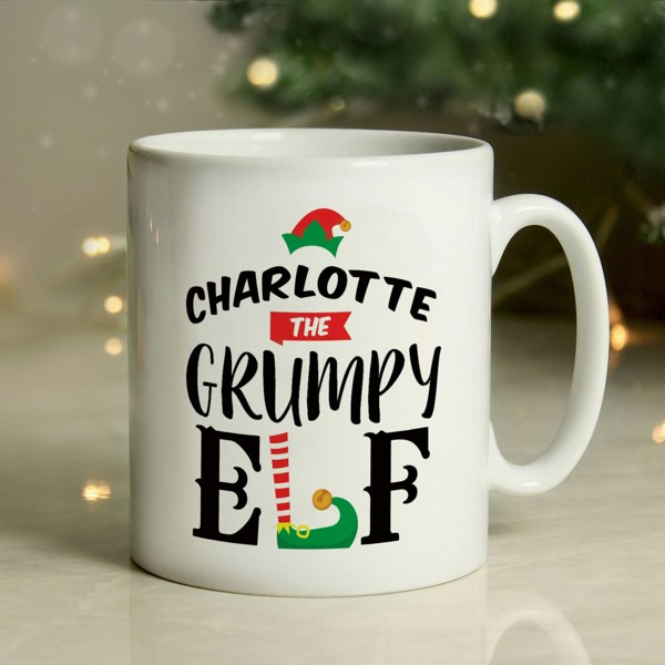 Personalised Memento Company Personalised Elf Christmas Mug