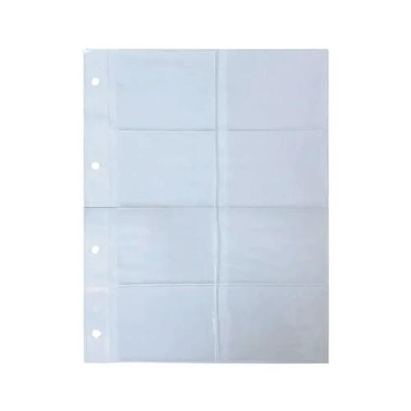 Clear plastic pocket sleeves for A4 binder albums, pack of 10
